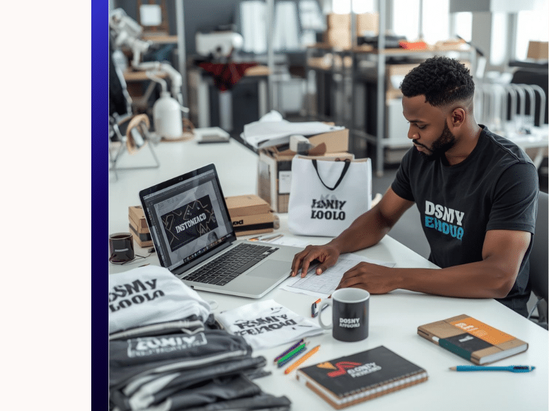 Low Cost Promotional Products customization showing logo placement and clean branding design